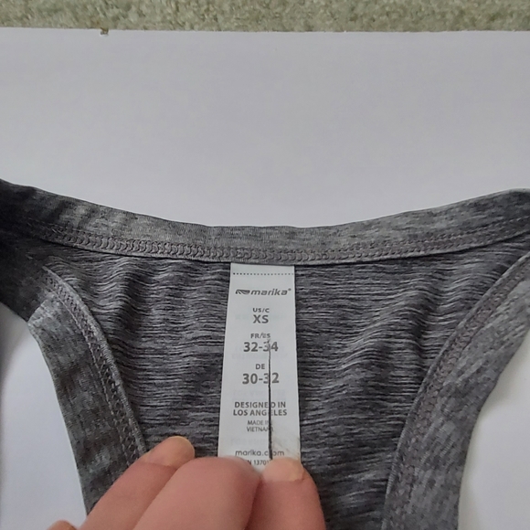 Marika ladies XS tank top in grey - Picture 2 of 3